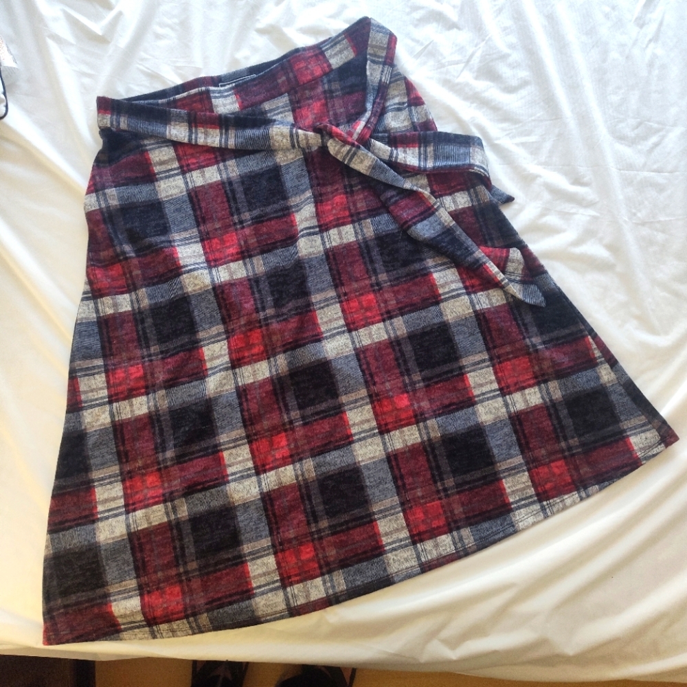 Dark Academia Plaid Skirt